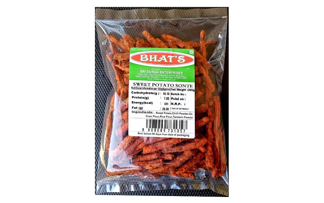 Bhat's Sweet Potato Sonte    Pack  200 grams